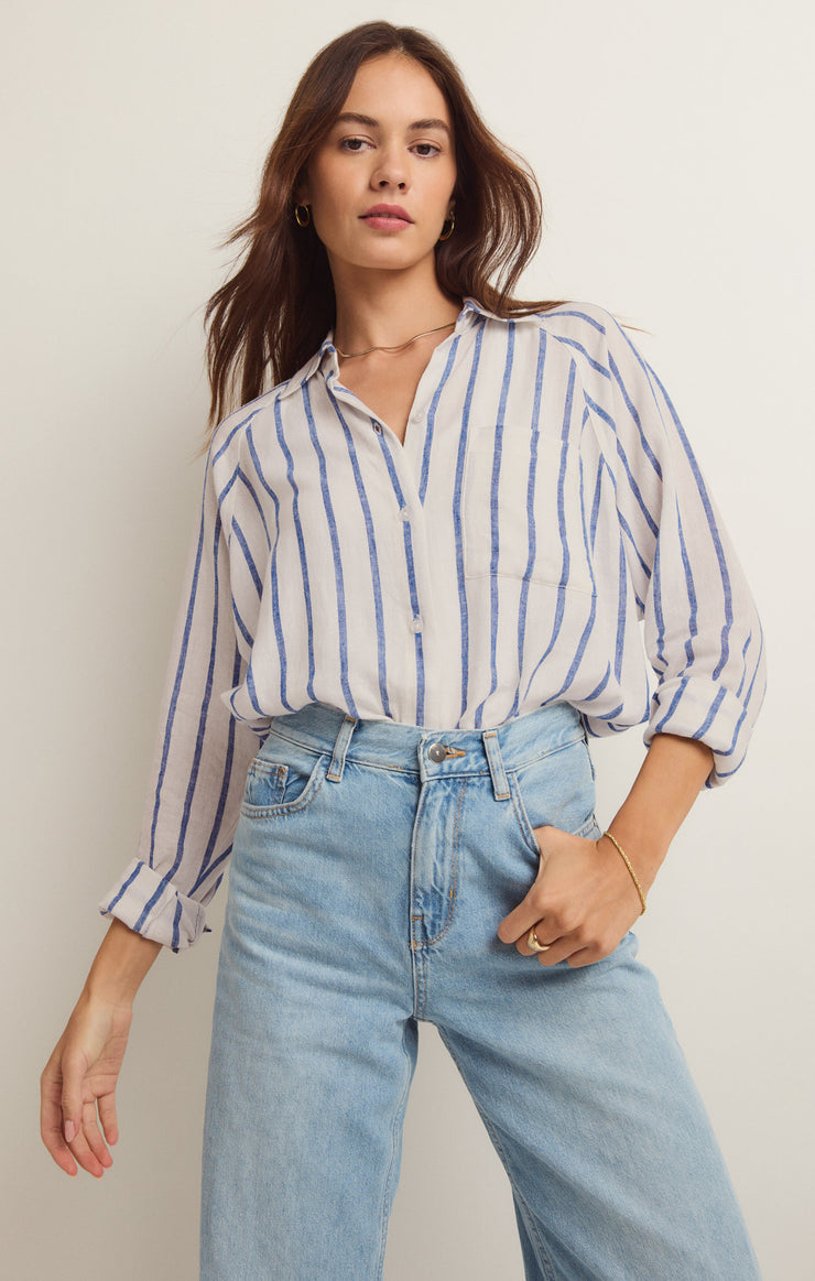 Z Supply Perfect Line Top | Palace Blue