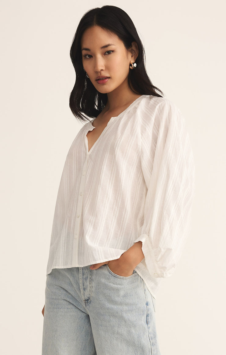 Z Supply Wren Button Up Top | White