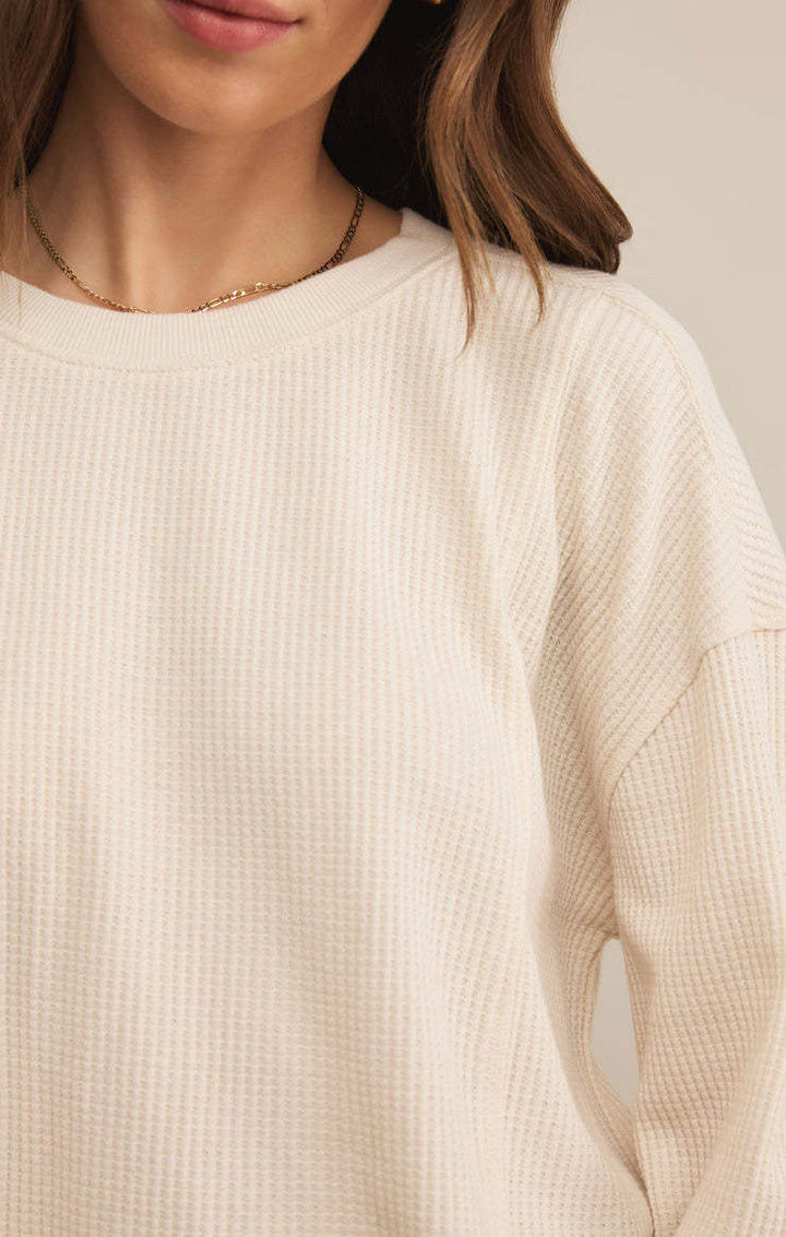 Z Supply Emerge Funnel Neck Sweater (Womens) | Turtle Dove