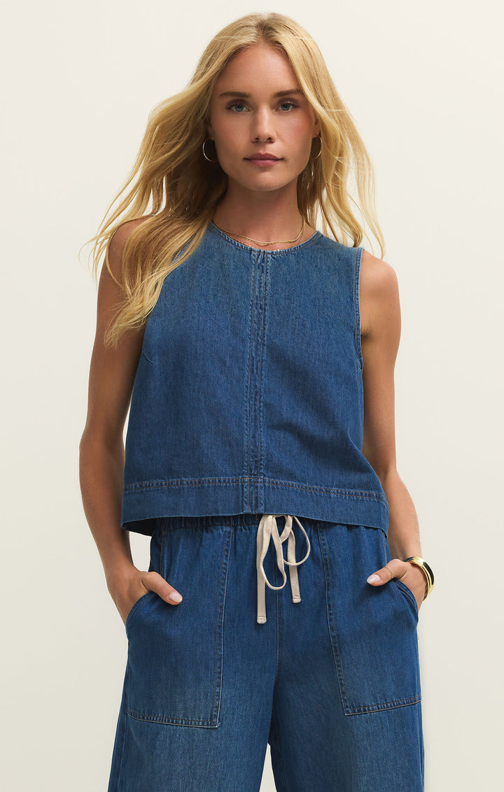 Z Supply Sun Seeker Denim Tank (Women&