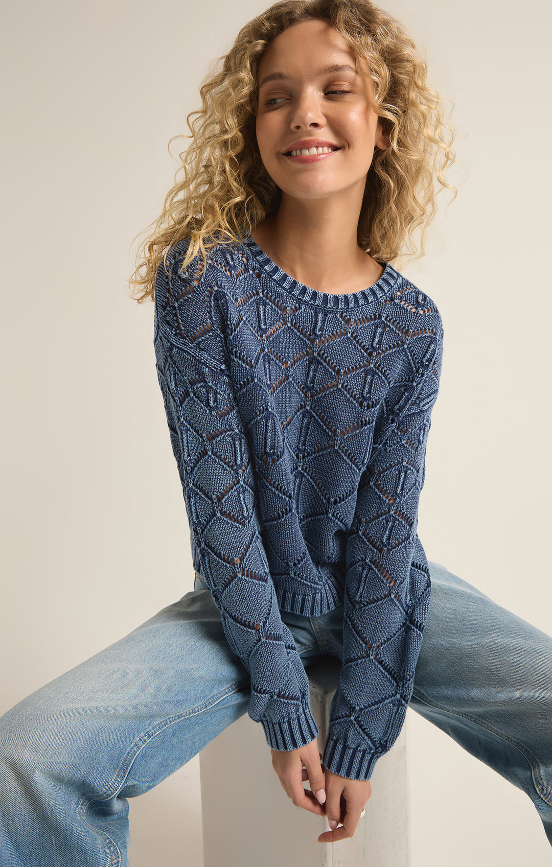 Z Supply Rossio Pullover Sweater (Womens) | Midnight