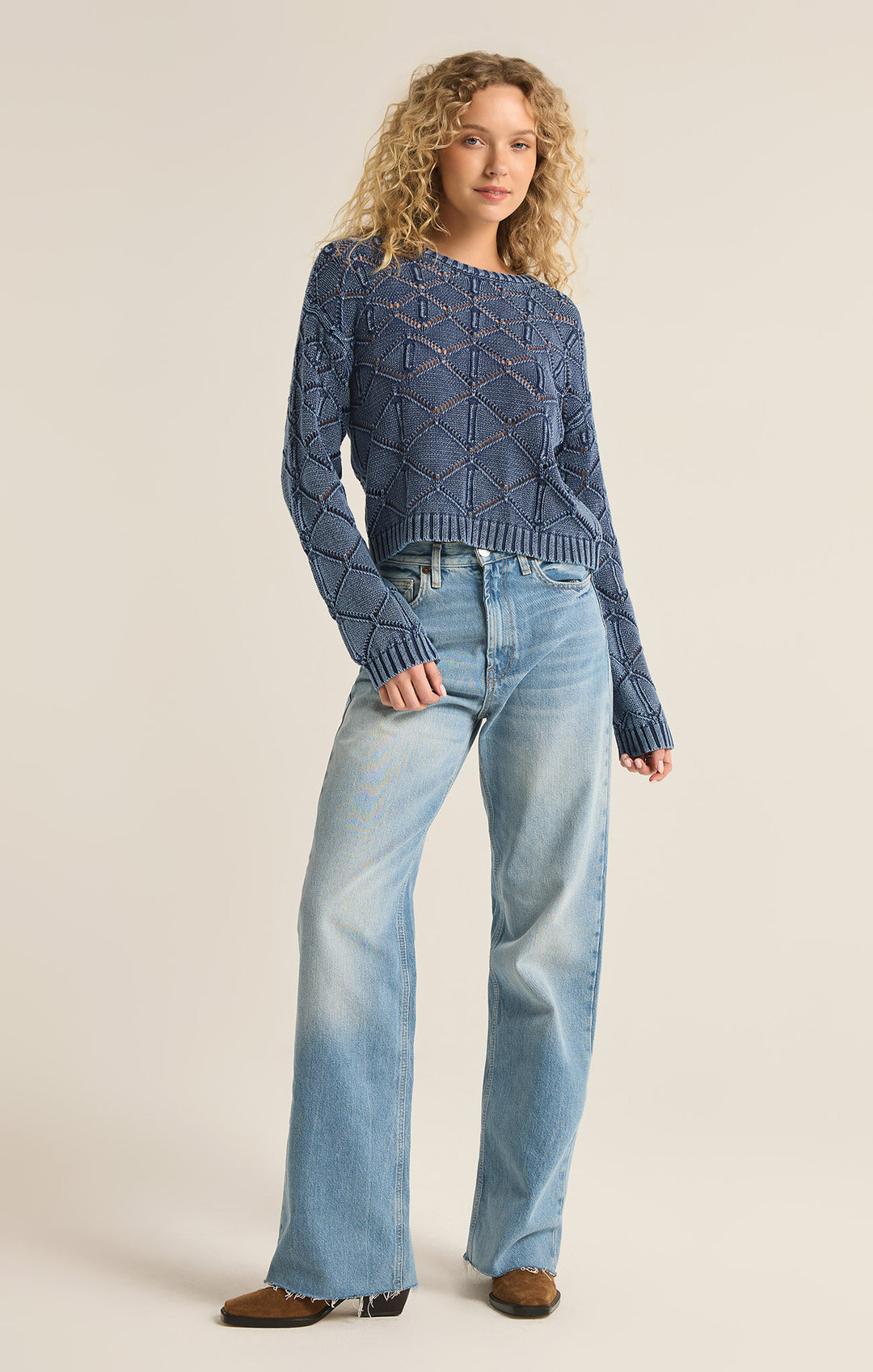 Z Supply Rossio Pullover Sweater (Womens) | Midnight