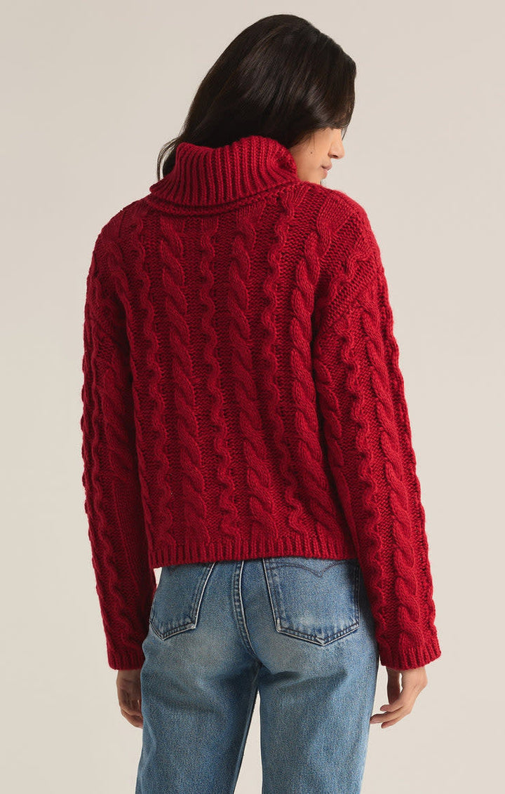 Z Supply Tied To You Sweater (Womens) | Haute Red