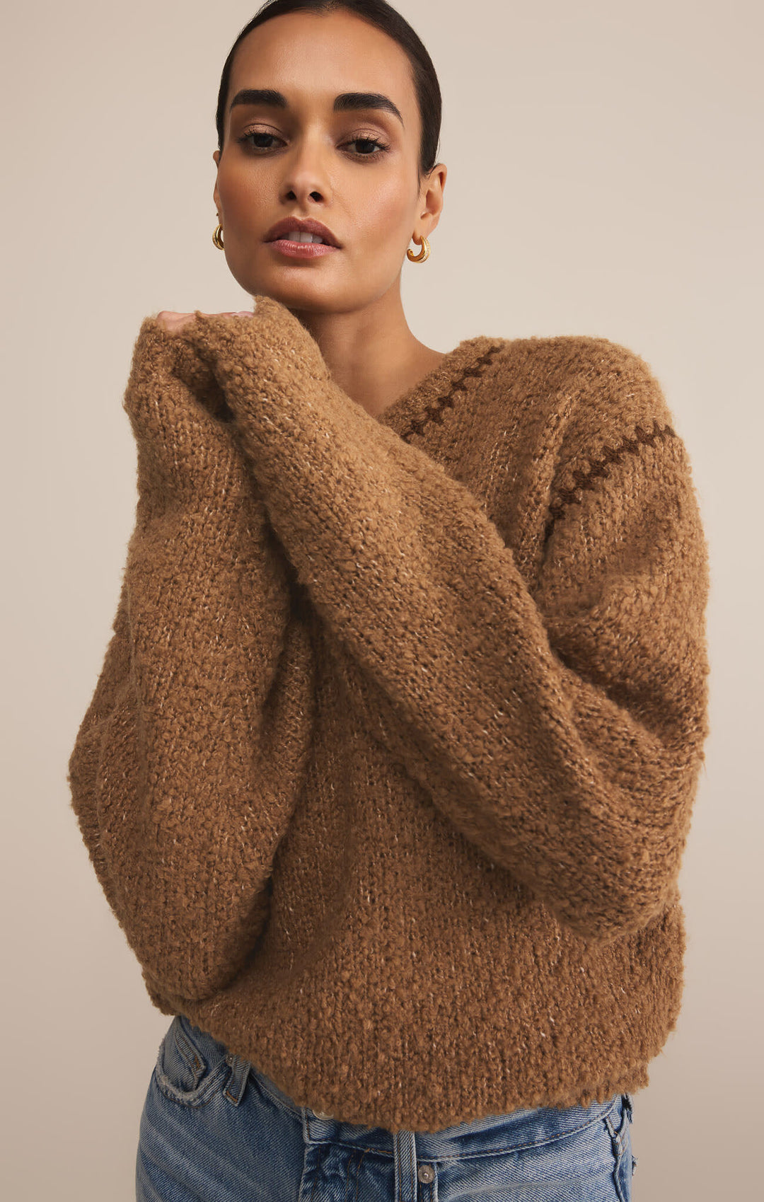 Z Supply Romnie Sweater (Womens) | Coconut