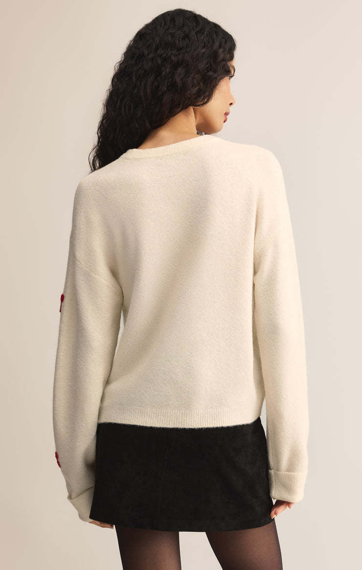 Z Supply Tie The Ribbon Sweater (Womens) | Warm White