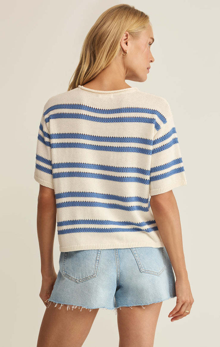 Z Supply Prado Stripe Sweater Tee (Women&
